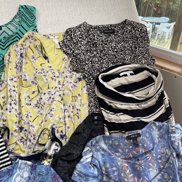 Lot x10+ Women's Boho Floral Summer Tops & Dresses Size M Medium Casual Color - Picture 4 of 12